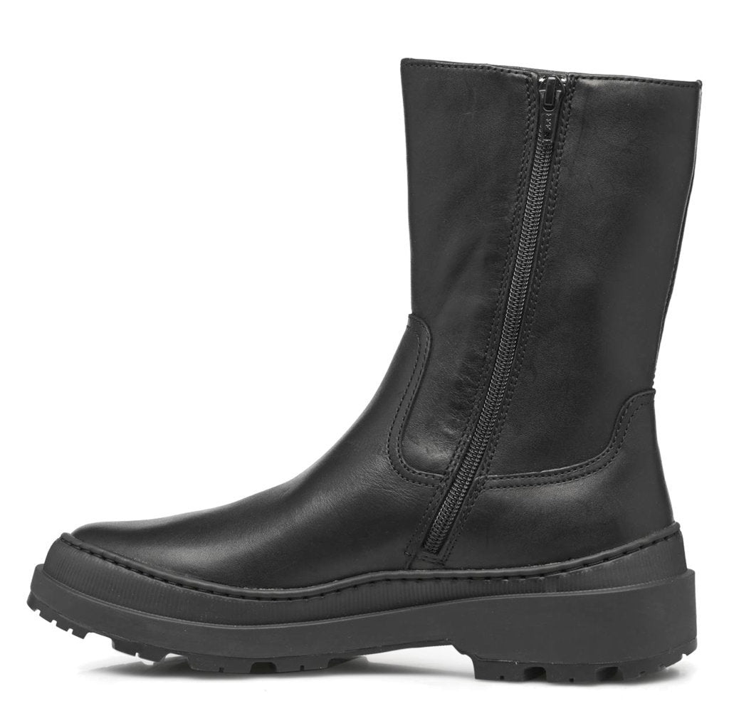 Camper Brutus Trek Polished Leather Women's Mid Calf Boots#color_black