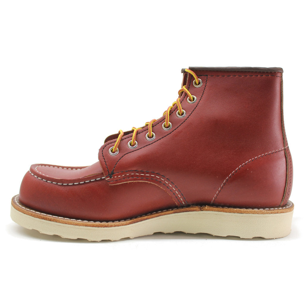 Red Wing 6 Inch Classic Moc Toe Leather Mens Boots#color_oro russet