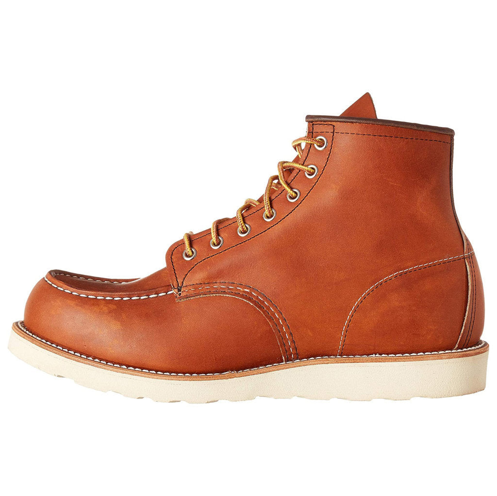 Red Wing 6 Inch Classic Moc Toe Leather Mens Boots#color_oro legacy