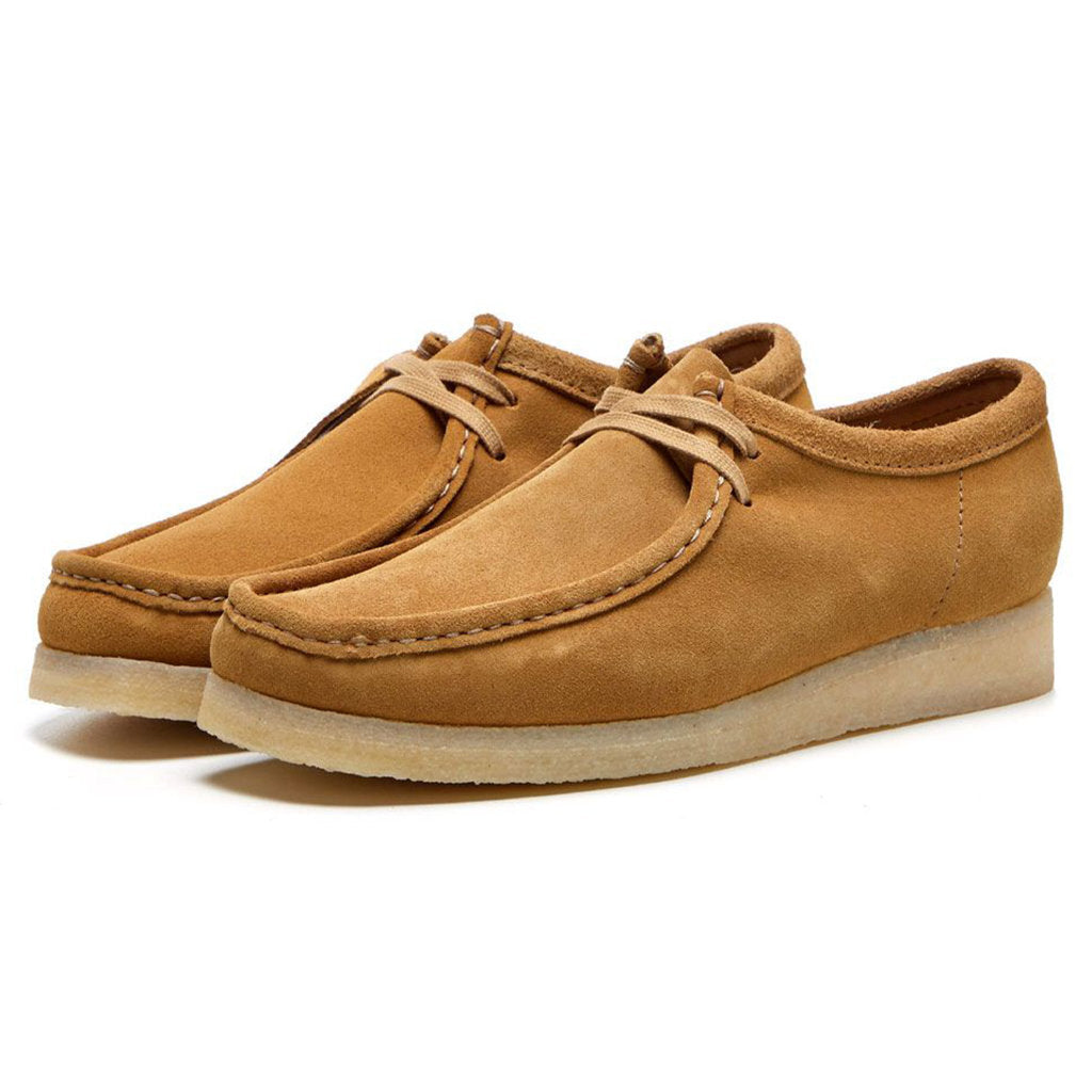 Clarks Originals Wallabee Nubuck Leather Women's Shoes#color_oakmoss