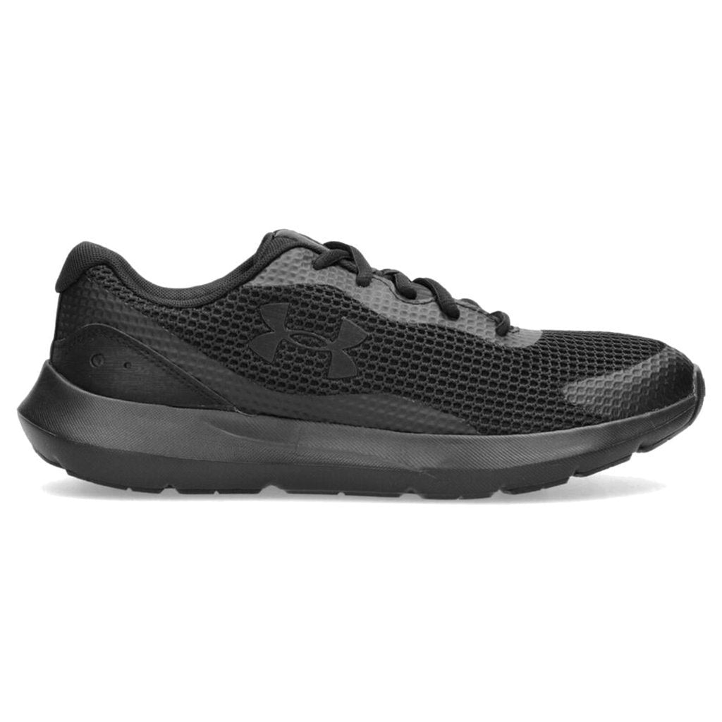 Under Armour Surge 3 Synthetic Textile Men's Low-Top Trainers#color_Black Black