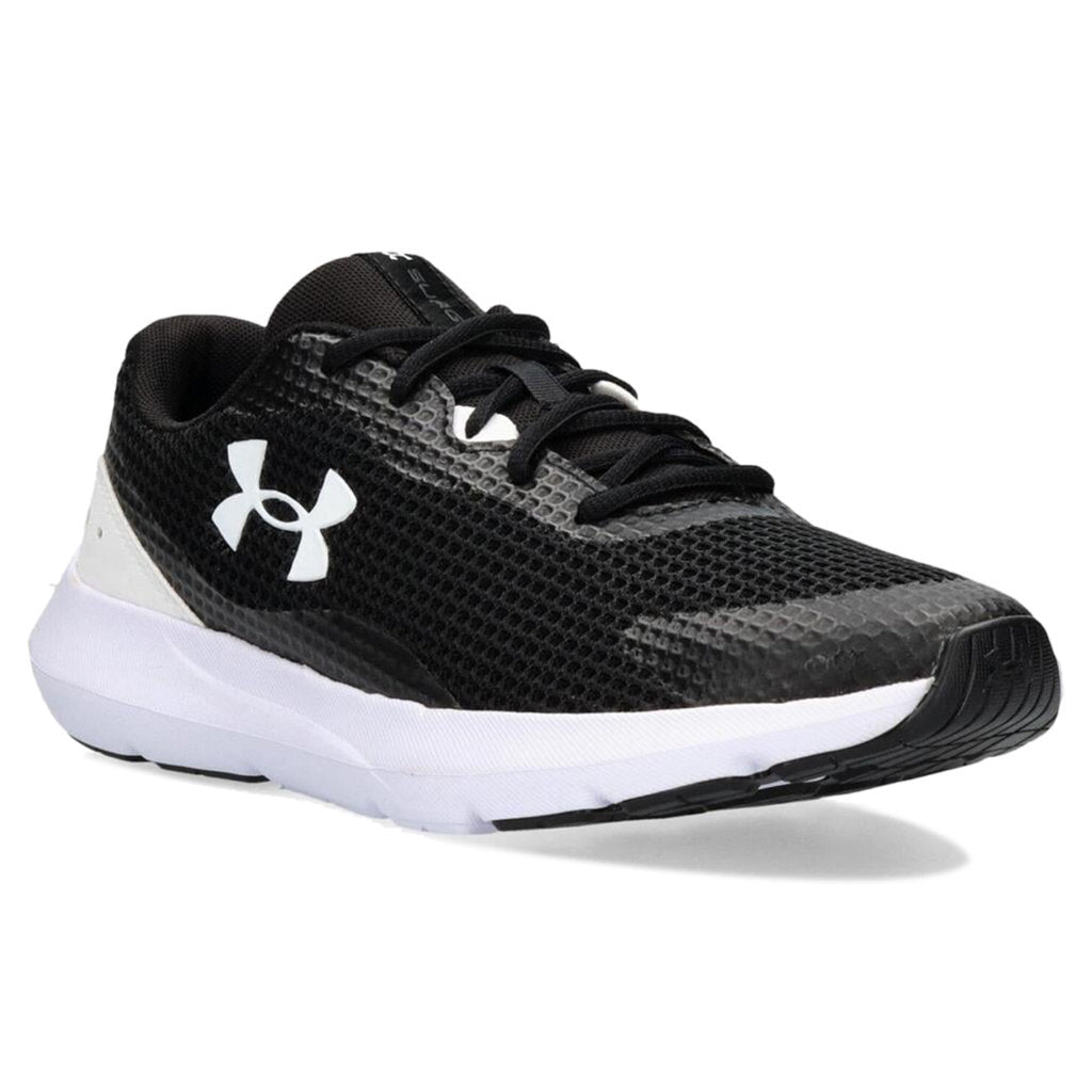 Under Armour Surge 3 Synthetic Textile Men's Low-Top Trainers#color_Black White