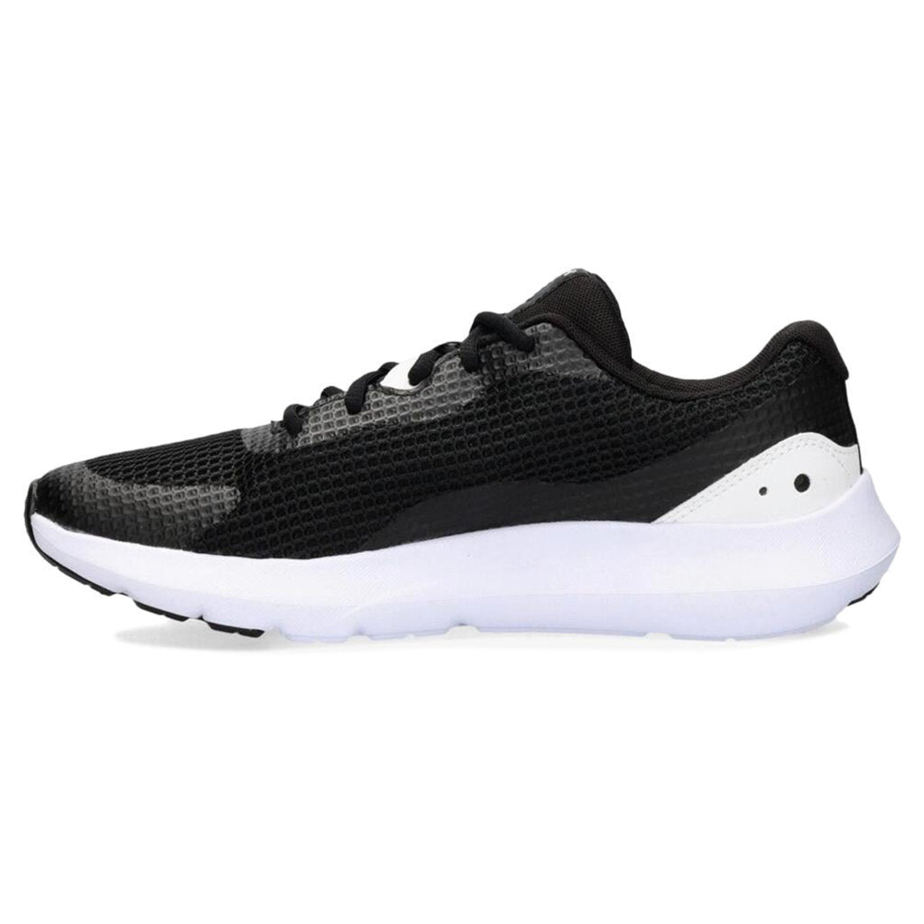 Under Armour Surge 3 Synthetic Textile Men's Low-Top Trainers#color_Black White