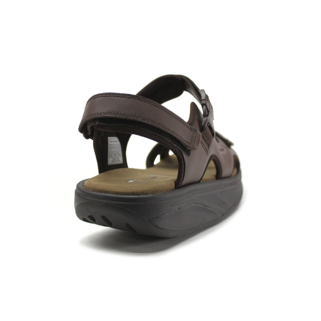 MBT Kisumu 3S Full Grain Leather Men's Sandals#color_brown