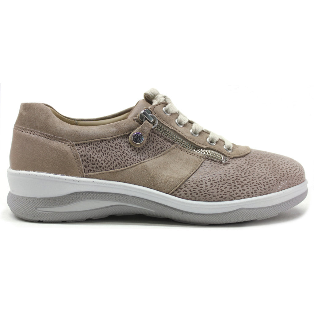 Fidelio Haley Leather Women's Low-top Zip & Lace Shoes#color_falck