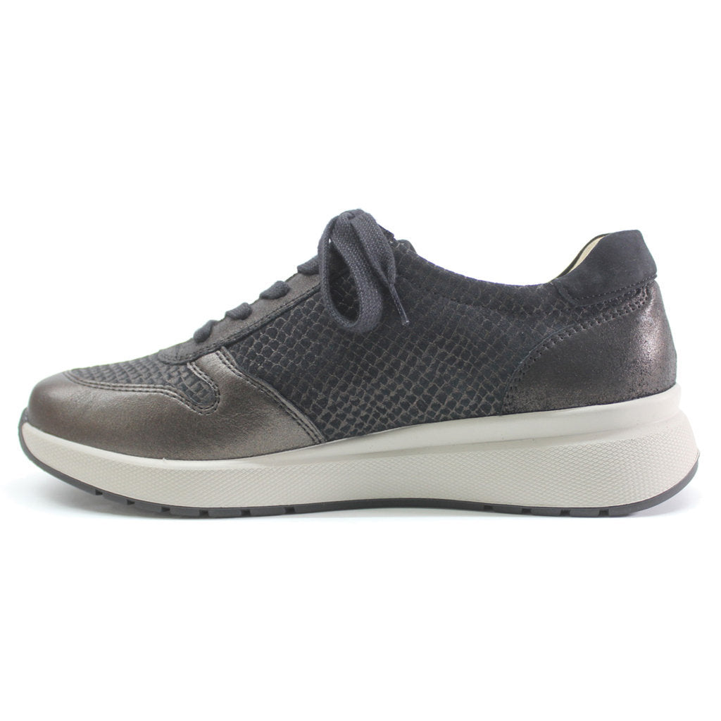 Fidelio Heaven Leather Women's Low-top Zip & Lace Shoes#color_moro