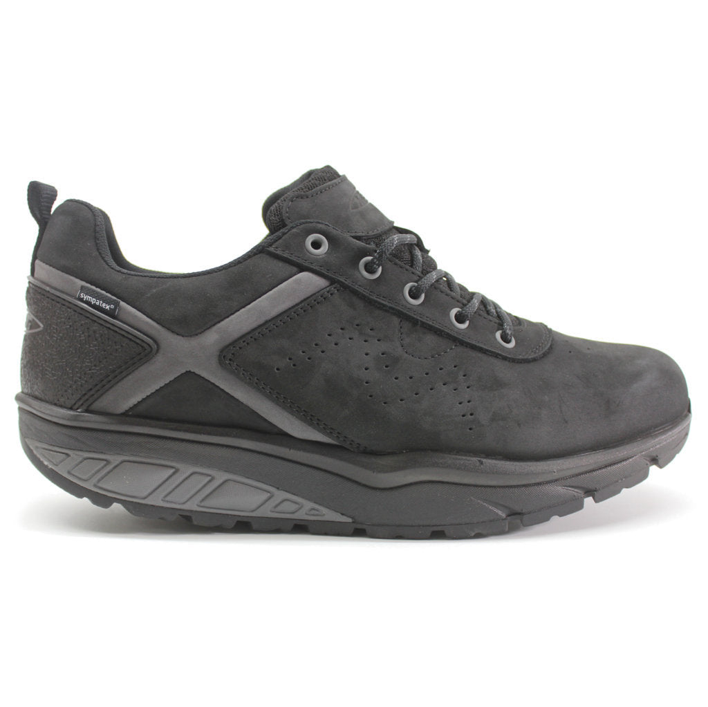 MBT Kibo SYM Nubuck Leather Men's Low-Top Trainers#color_black