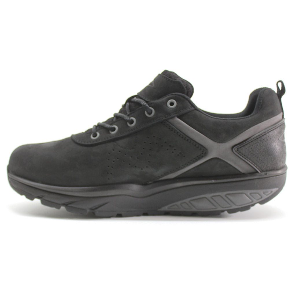 MBT Kibo SYM Nubuck Leather Men's Low-Top Trainers#color_black