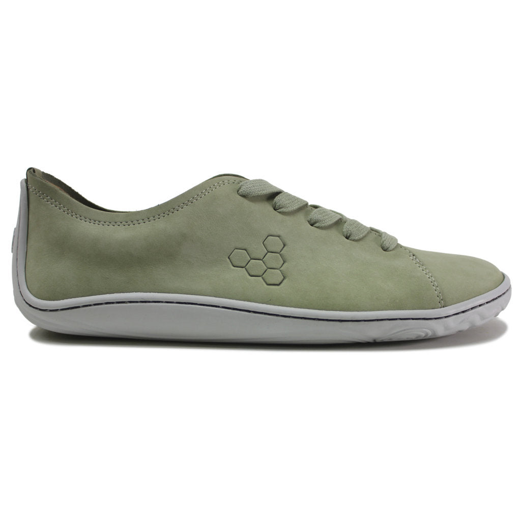 Vivobarefoot Addis Lewa Leather Womens Trainers#color_sage