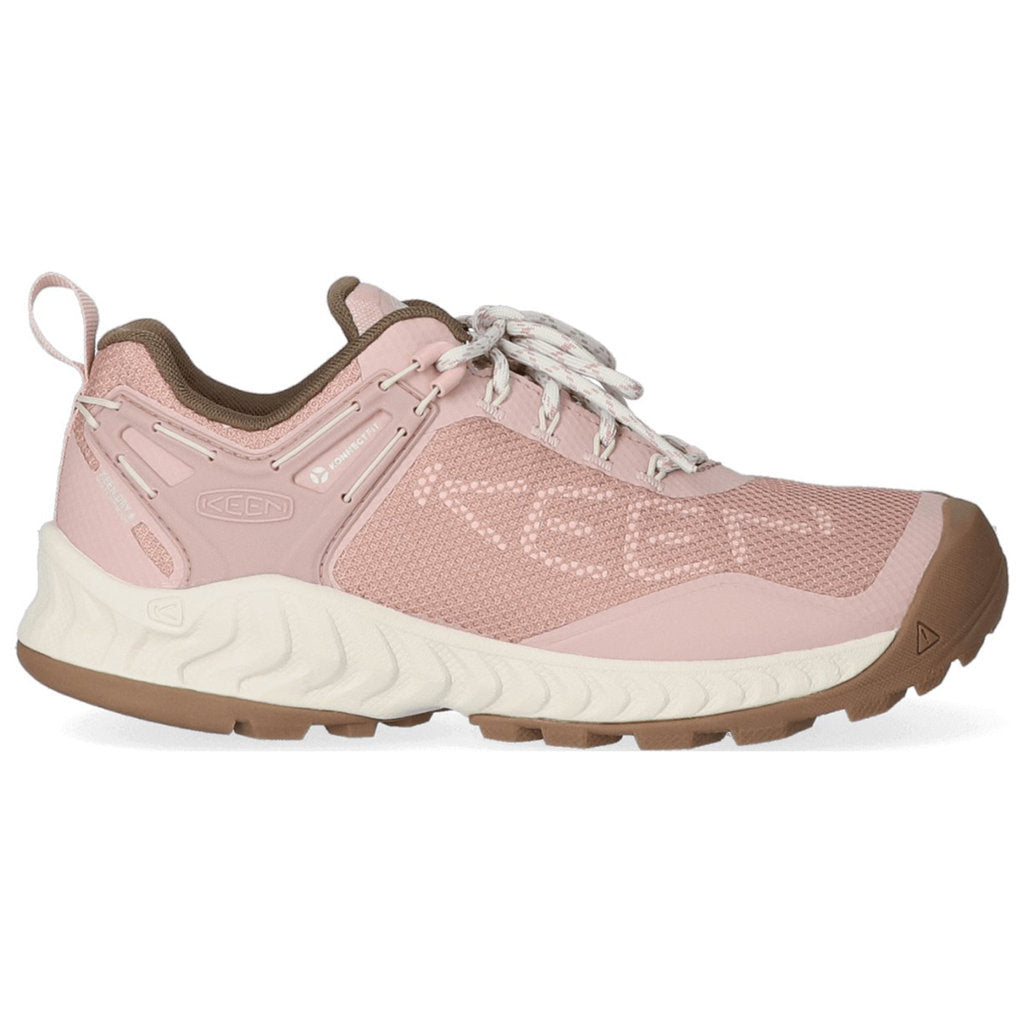 Keen NXIS EVO Mesh Women's Lightweight Waterproof Hiking Trainers#color_fawn peach whip