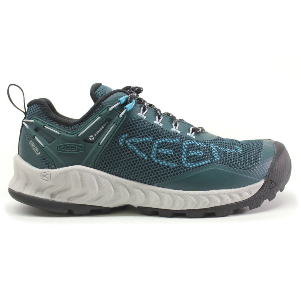 Keen NXIS EVO Mesh Women's Lightweight Waterproof Hiking Trainers#color_sea moss ipanema