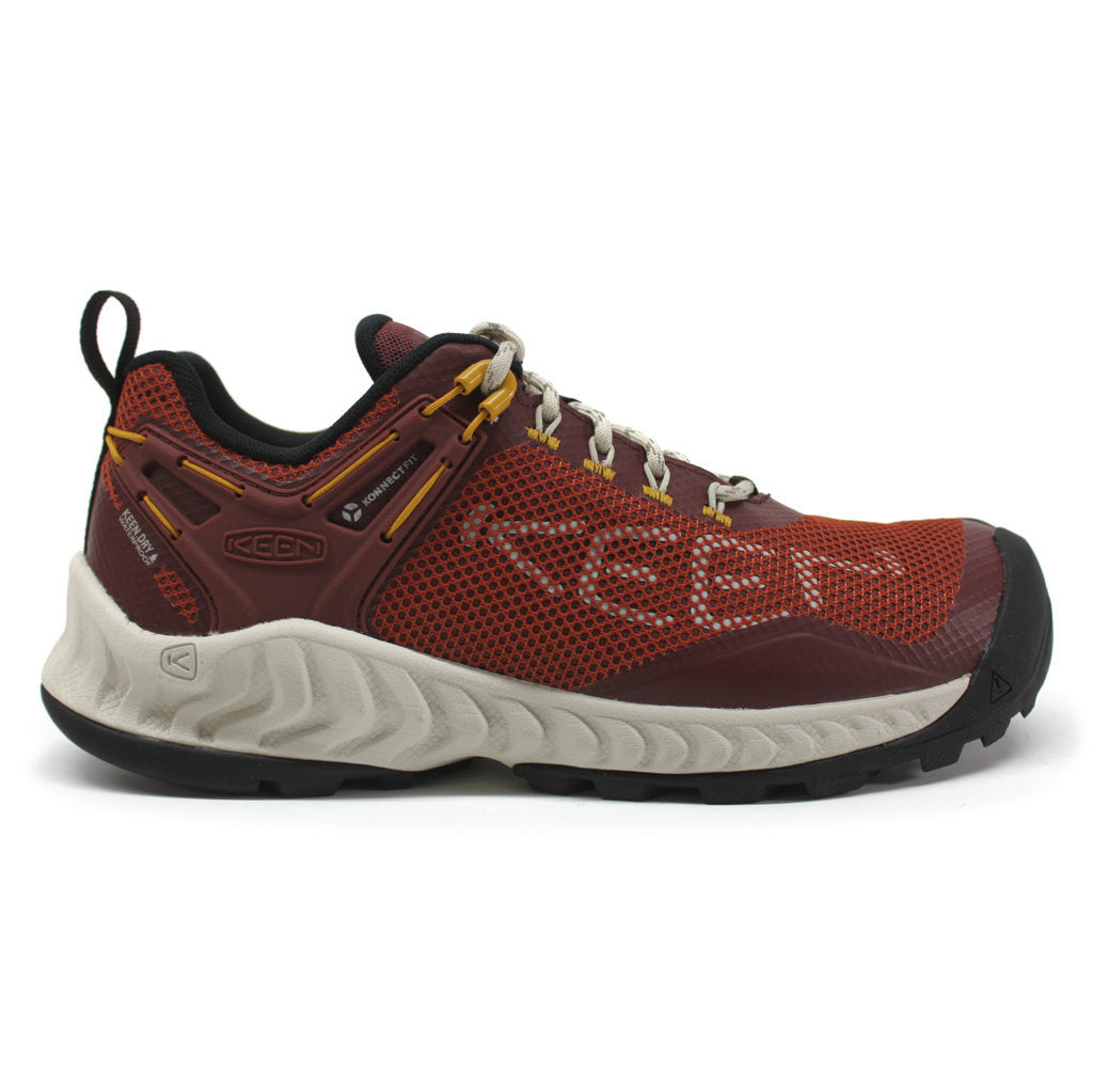 Keen NXIS EVO Mesh Women's Lightweight Waterproof Hiking Trainers#color_baked clay golden yellow