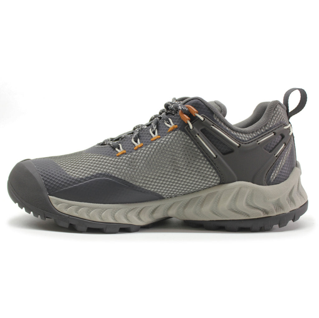 Keen NXIS EVO Mesh Women's Lightweight Waterproof Hiking Trainers#color_steel grey keen maple