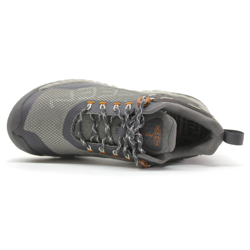 Keen NXIS EVO Mesh Women's Lightweight Waterproof Hiking Trainers#color_steel grey keen maple