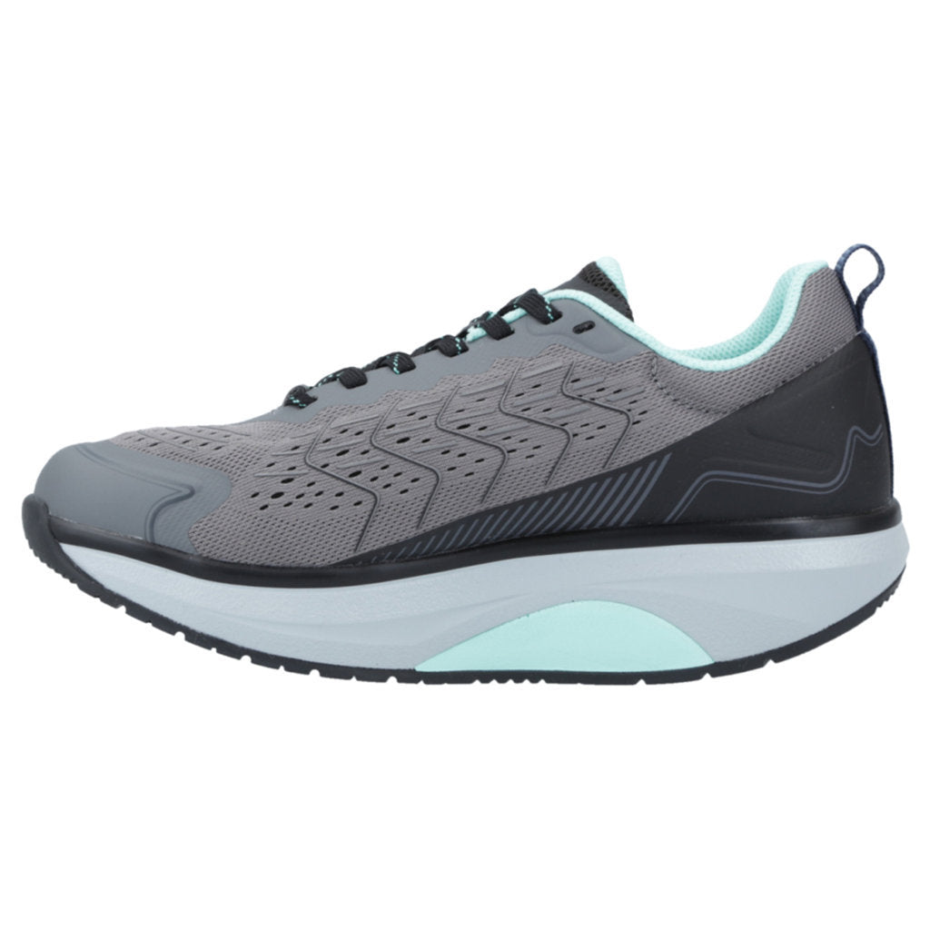 Joya ID Zoom III PU Leather & Textile Women's Trainers#color_dark grey