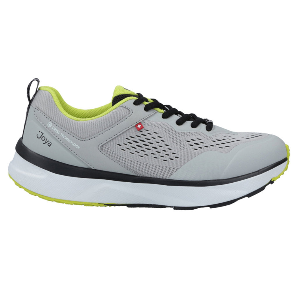 Joya Veloce PU Leather & Textile Men's Trainers#color_light grey