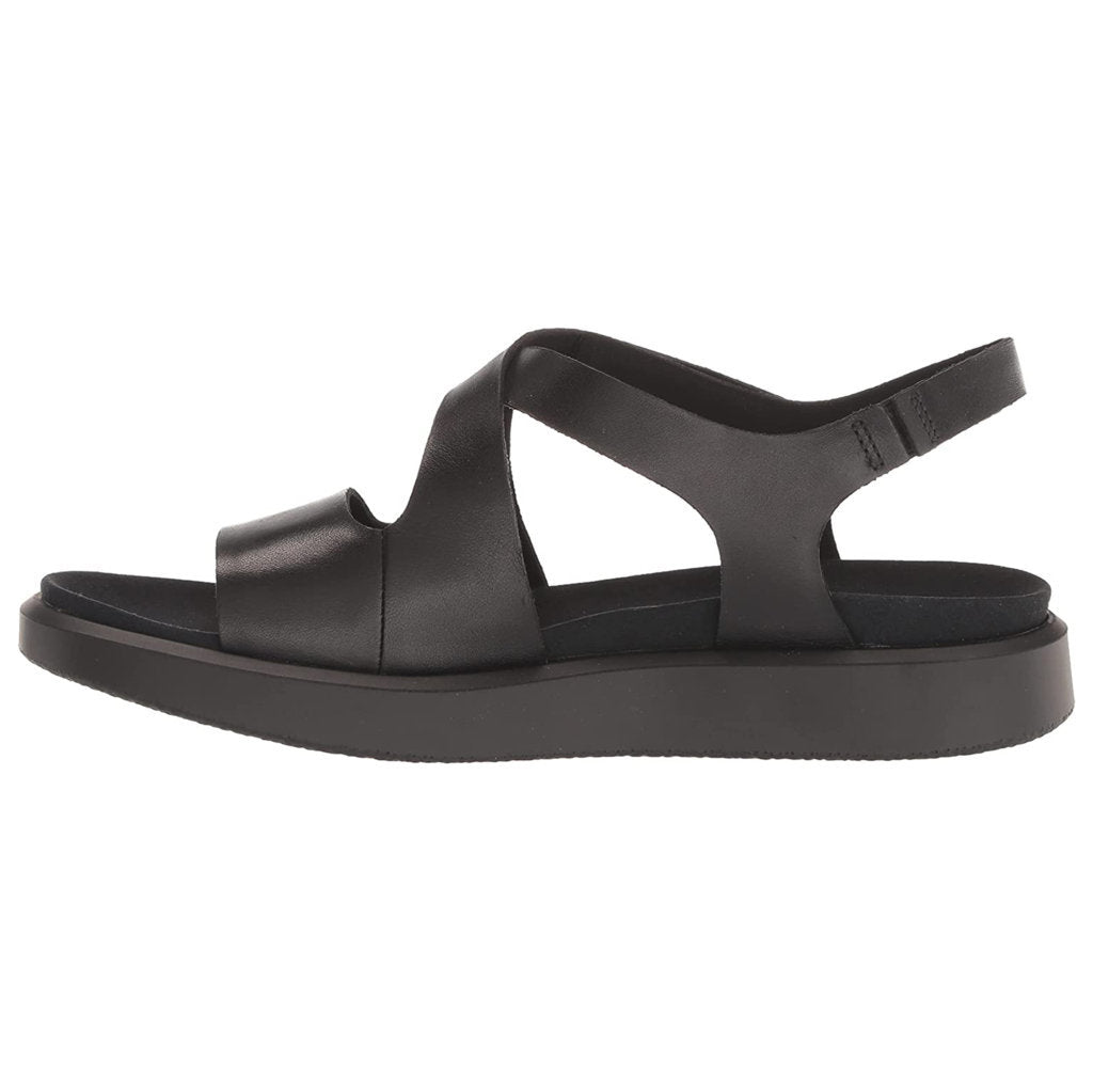 Ecco Flowt 273723 Leather Womens Sandals#color_black