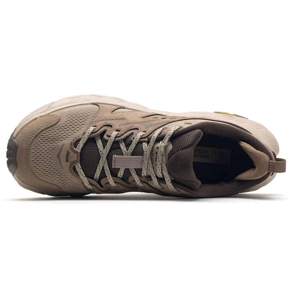 Hoka One One Anacapa Breeze Low Synthetic Textile Men's Low-Top Trainers#color_dune oxford tan