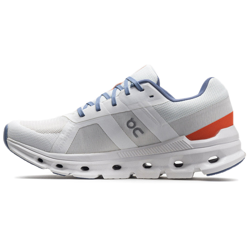 On Cloudrunner Textile Women's Running Shoes#color_undyed white flame