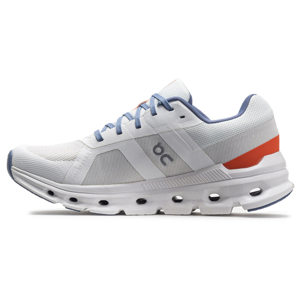 On Cloudrunner Textile Women's Running Shoes#color_undyed white flame white