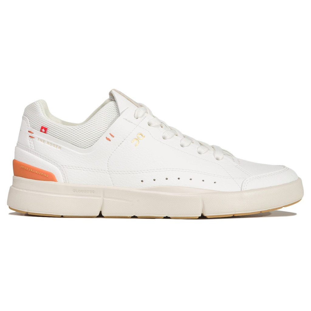 On Running The Roger Centre Court Synthetic Leather Women's Low-Top Trainers#color_white sienna