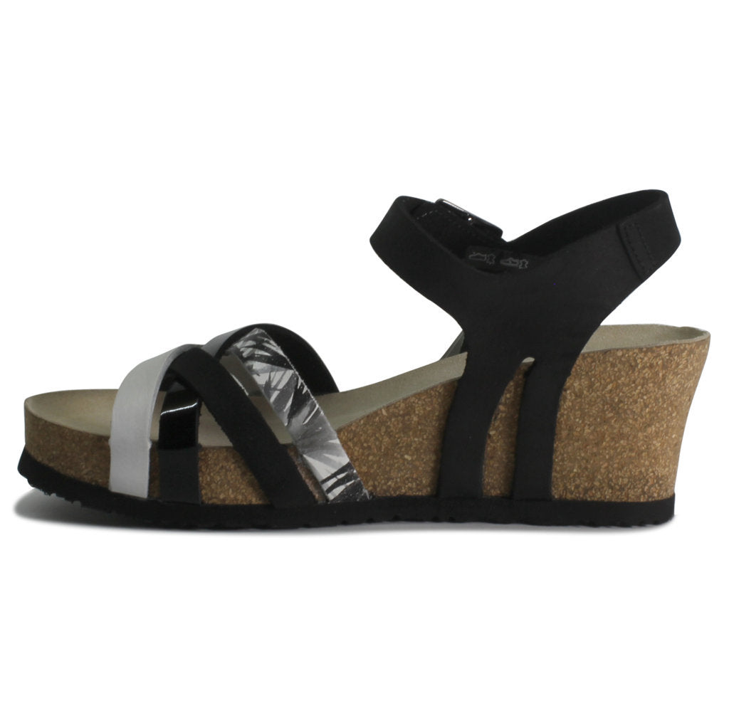 Mephisto Lanny Nubuck Womens Sandals#color_black