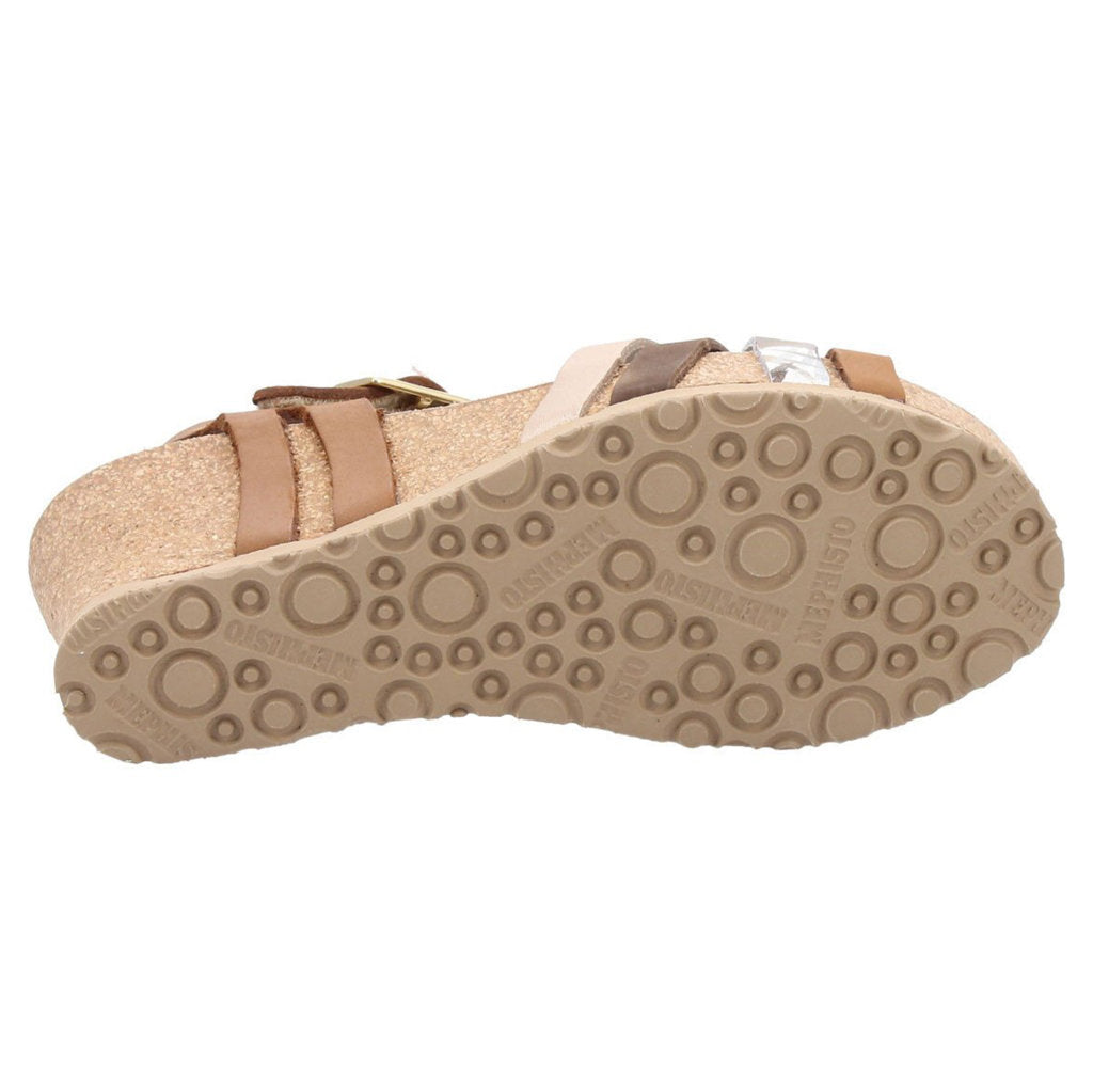 Mephisto Lanny Nubuck Womens Sandals#color_camel