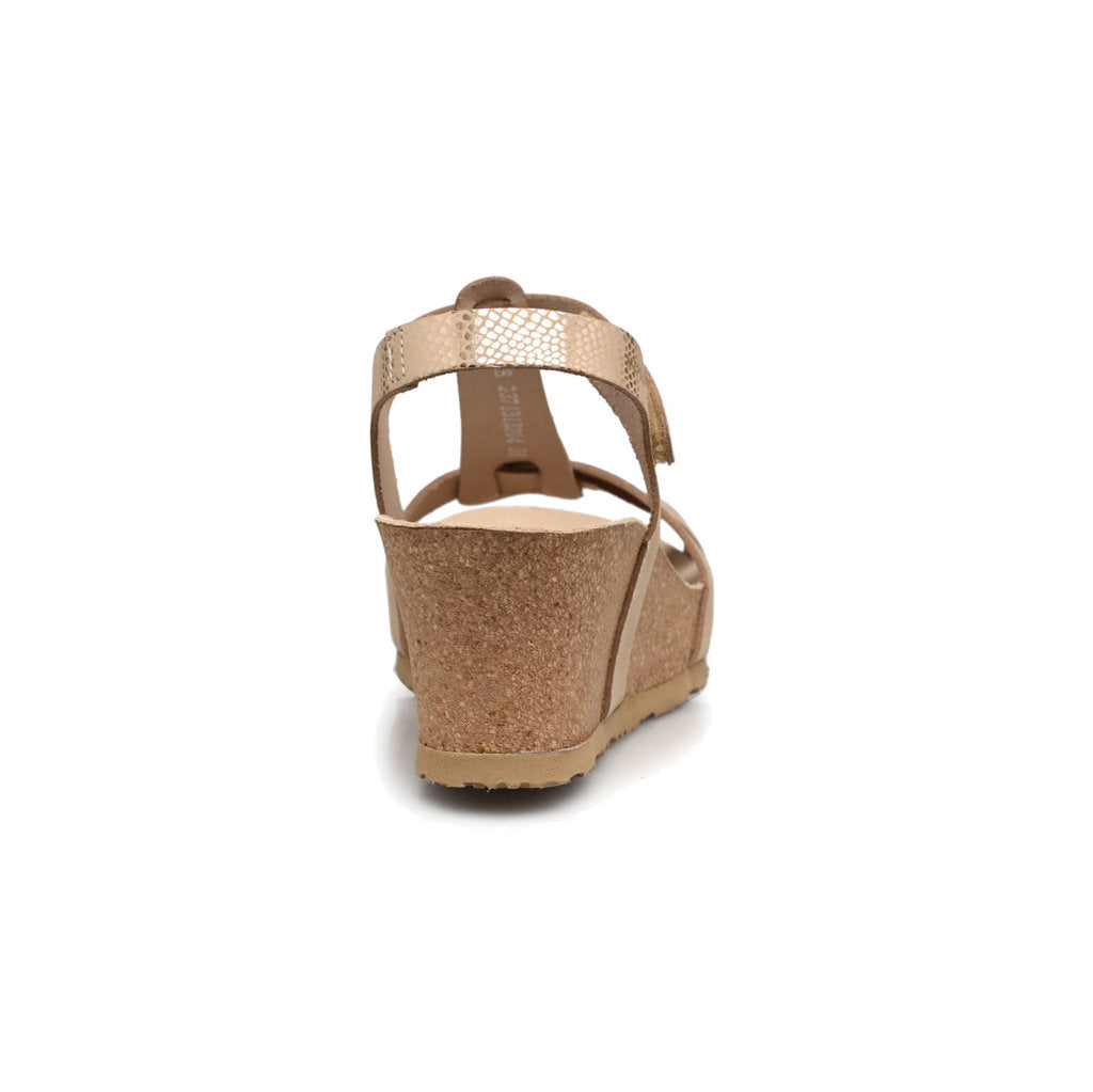 Mephisto Liviane Metallic Leather Womens Sandals#color_light sand