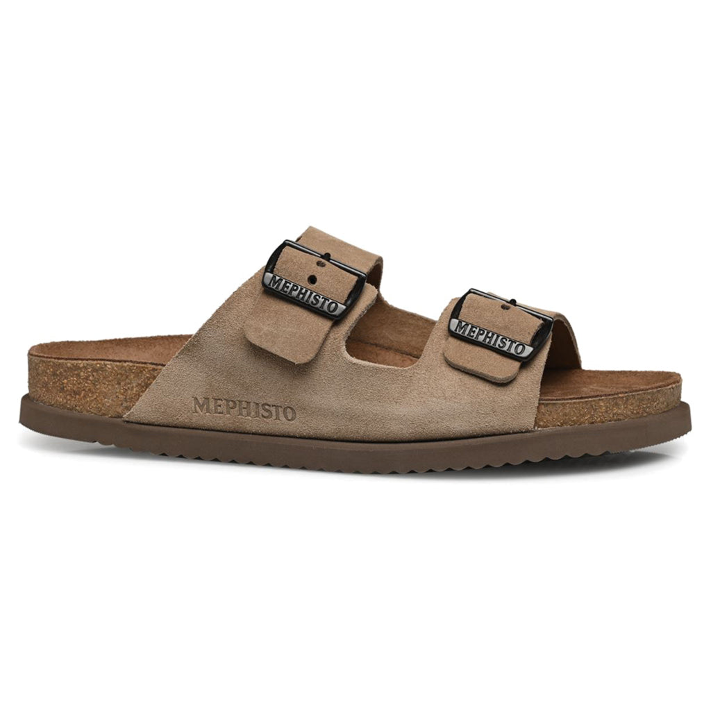 Mephisto Nerio Suede Mens Sandals#color_warm grey