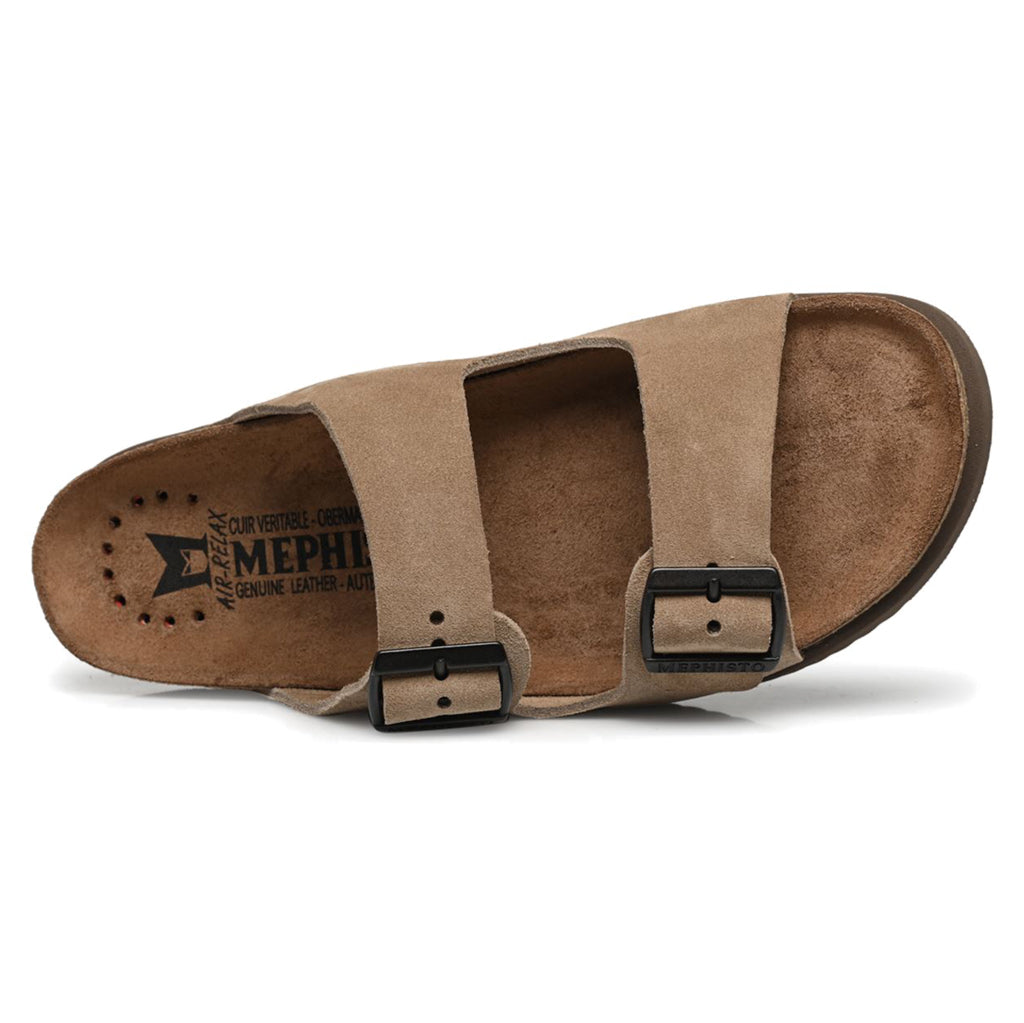 Mephisto Nerio Suede Mens Sandals#color_warm grey