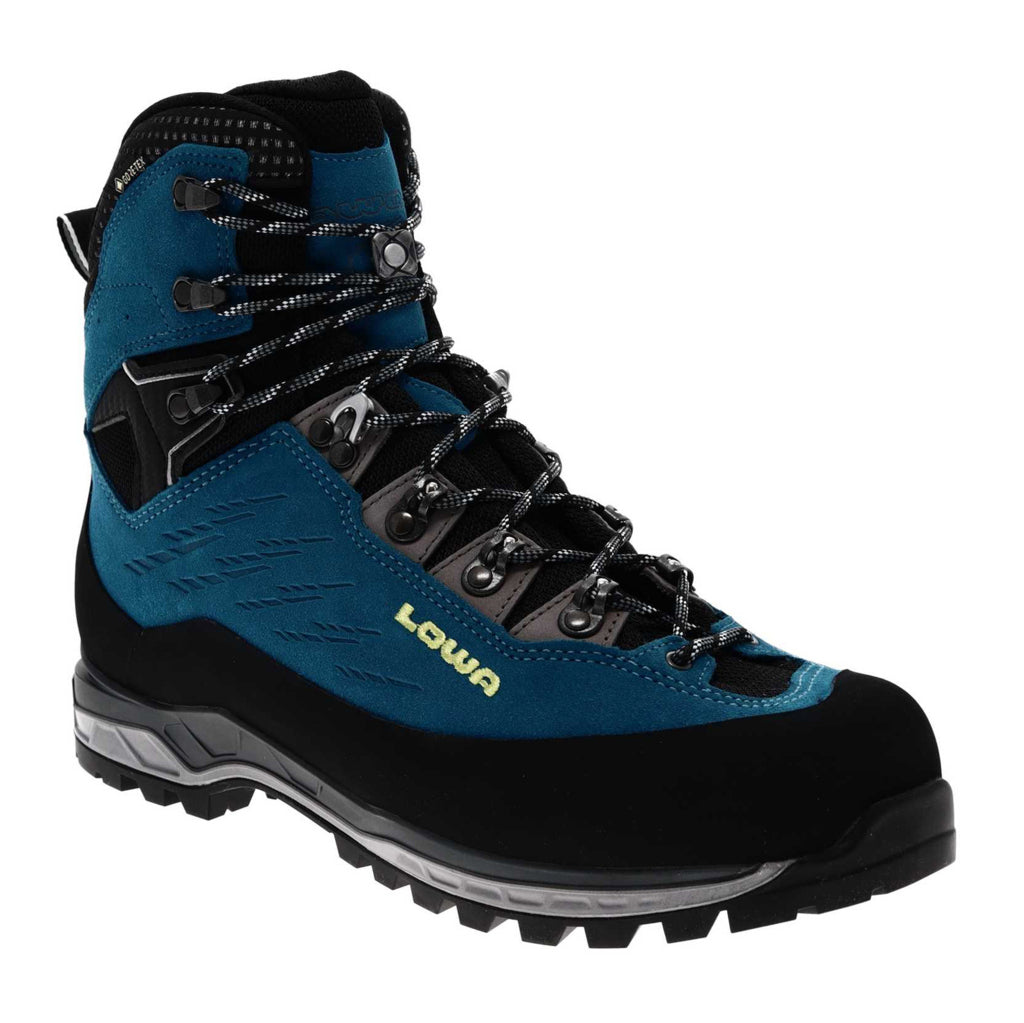 Lowa Cevedale II GTX Suede Leather Men's Mountaineering Boots#color_turquoise lime