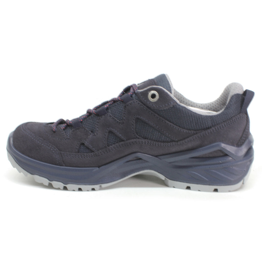 Lowa Sirkos Evo GTX Lo Suede Textile Women's Shoes#color_navy salmon