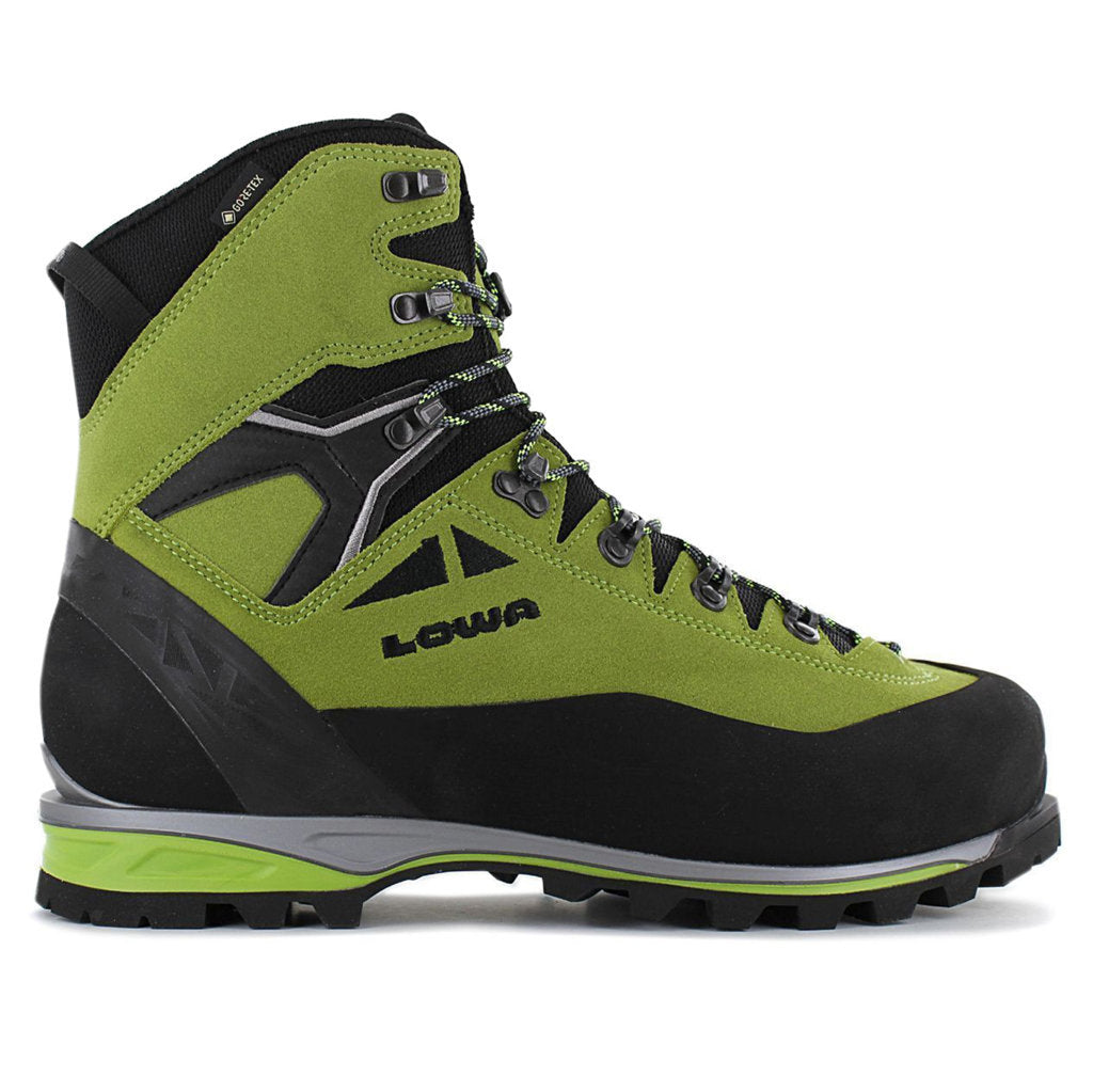 Lowa Alpine Expert II GTX Suede Textile Men's Mountaineering Boots#color_lime black