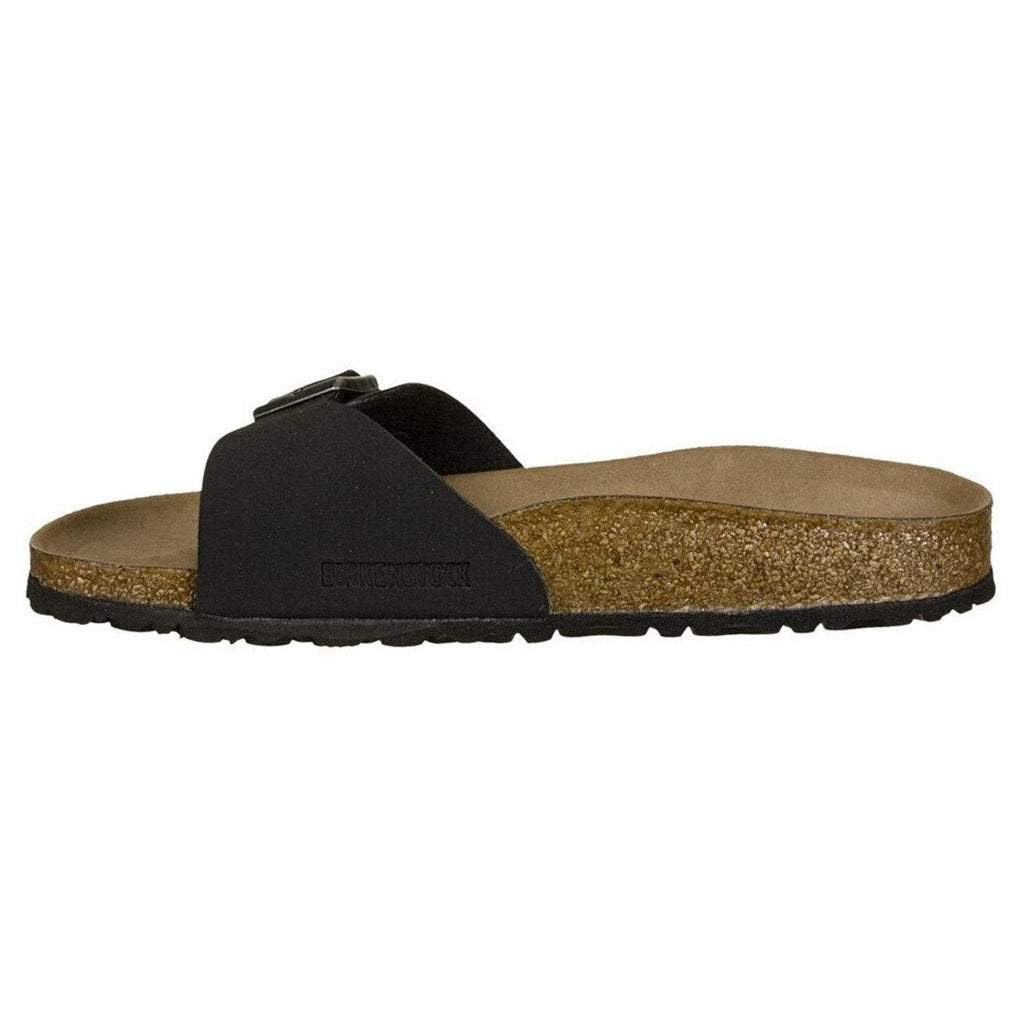 Birkenstock Madrid BS Birko Flor Nubuck Unisex Slip-on Sandals#color_black