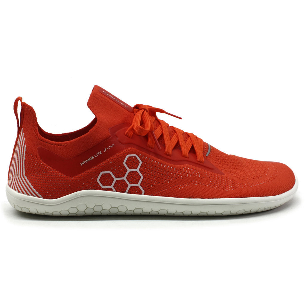 Vivobarefoot Primus Lite Knit Textile Synthetic Mens Trainers#color_flame