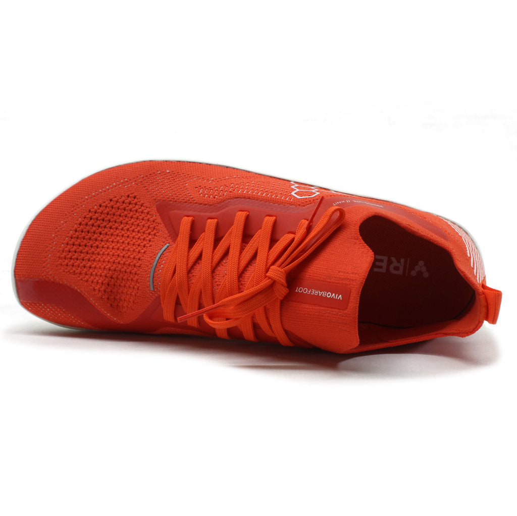 Vivobarefoot Primus Lite Knit Textile Synthetic Mens Trainers#color_flame