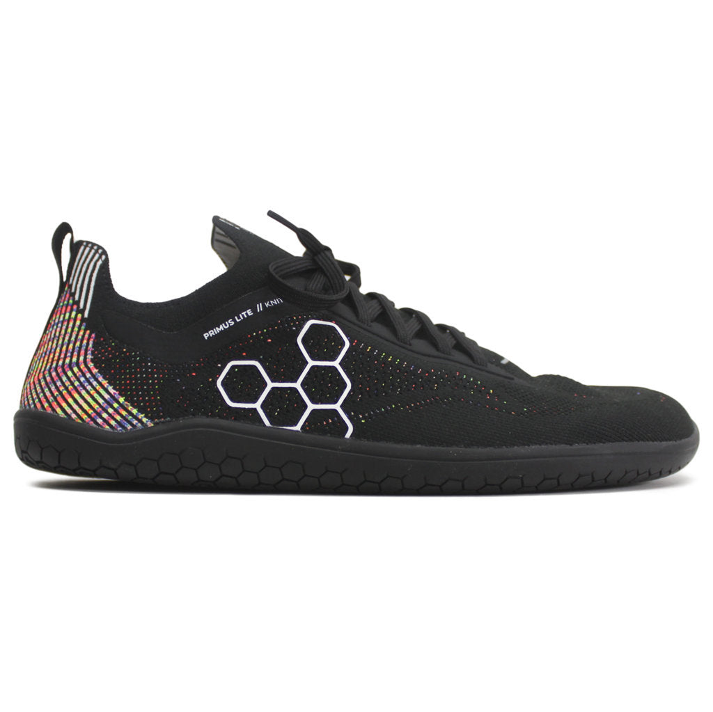 Vivobarefoot Primus Lite Knit Textile Synthetic Mens Trainers#color_obsidian iridescent