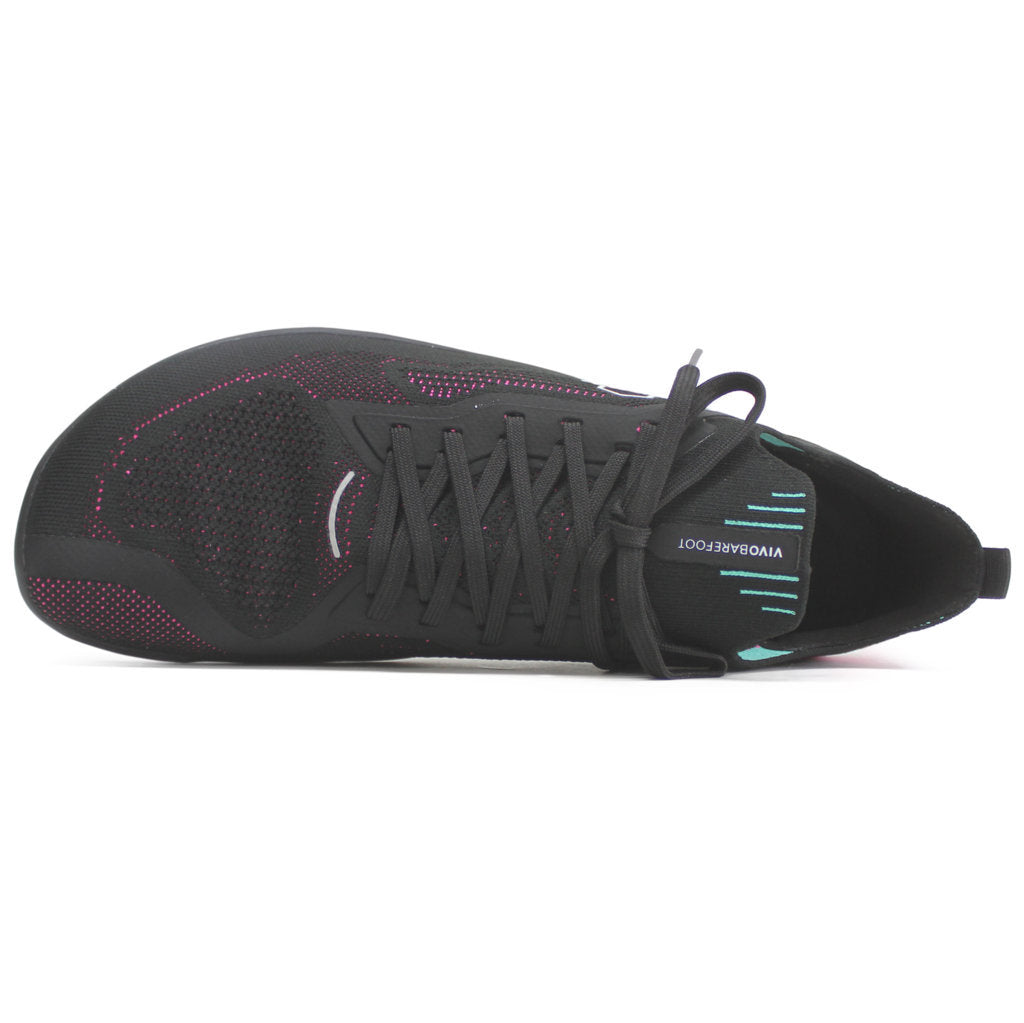 Vivobarefoot Primus Lite Knit Textile Synthetic Mens Trainers#color_obsidian vibrant pink