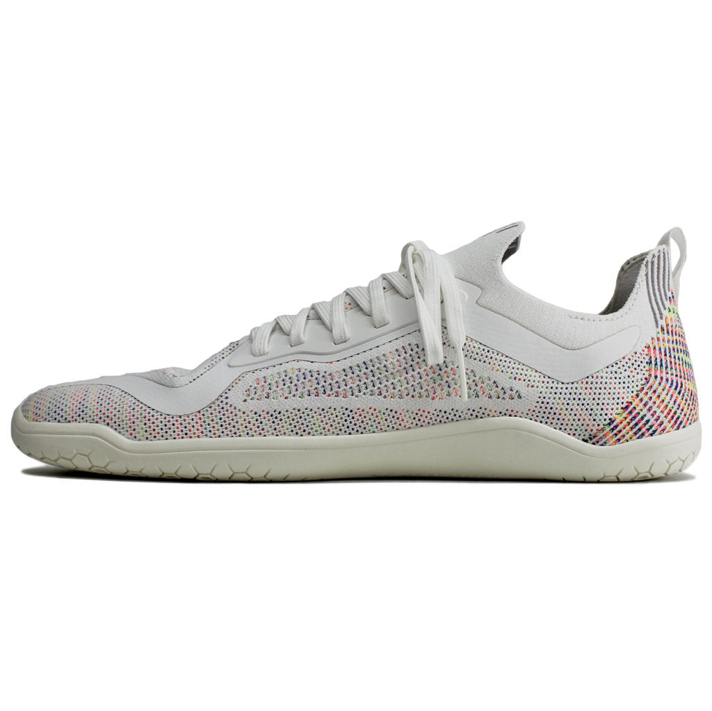 Vivobarefoot Primus Lite Knit Textile Synthetic Mens Trainers#color_bright white iridescent