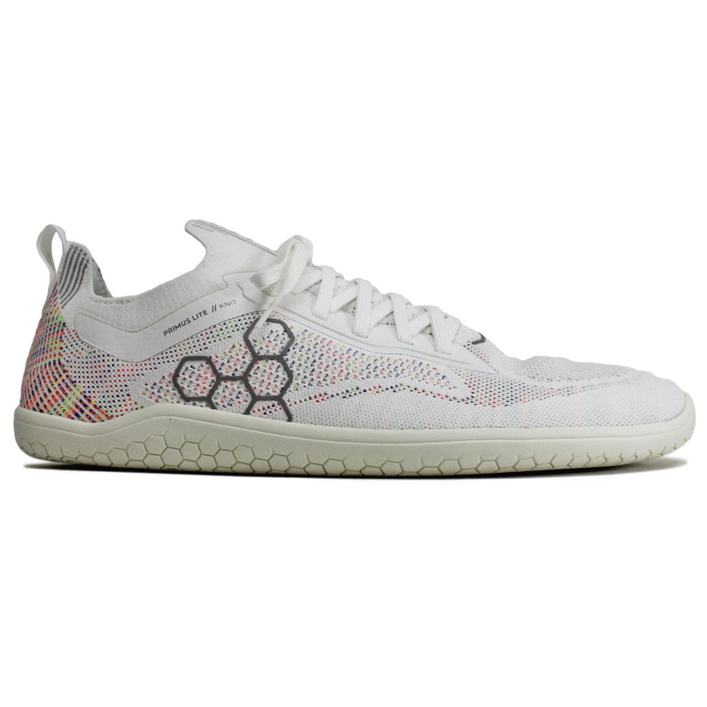 Vivobarefoot Primus Lite Knit Textile Synthetic Womens Trainers#color_bright white iridescent