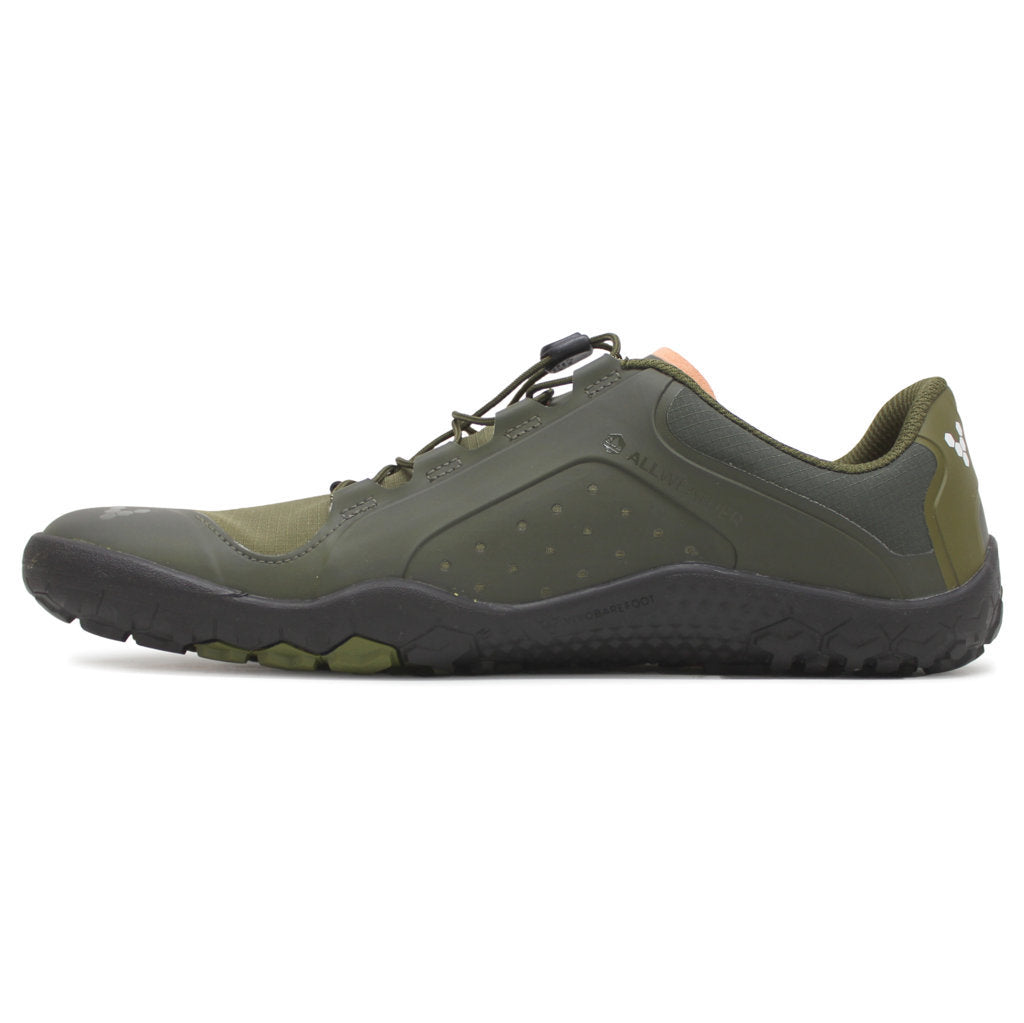 Vivobarefoot Primus Trail III All Weather FG Textile Synthetic Mens Trainers#color_dark olive