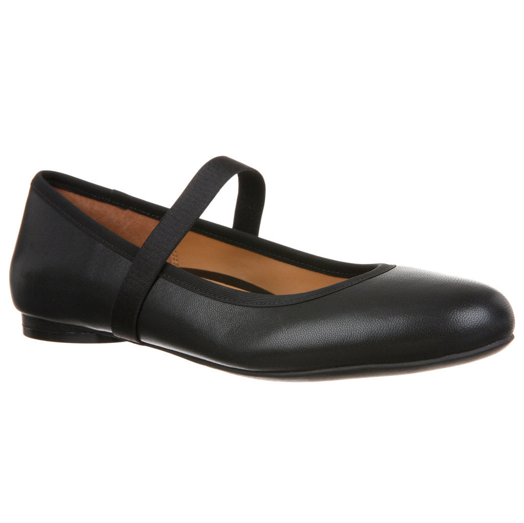 Vionic Joseline Mary Jane Leather Women's Slip-on Shoes#color_black