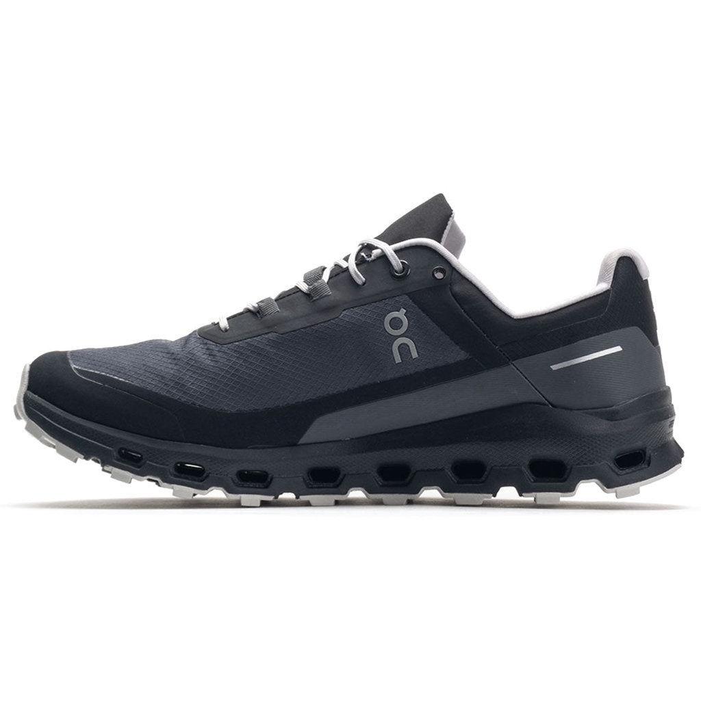 On Cloudvista Waterproof Textile Synthetic Womens Trainers#color_eclipse black