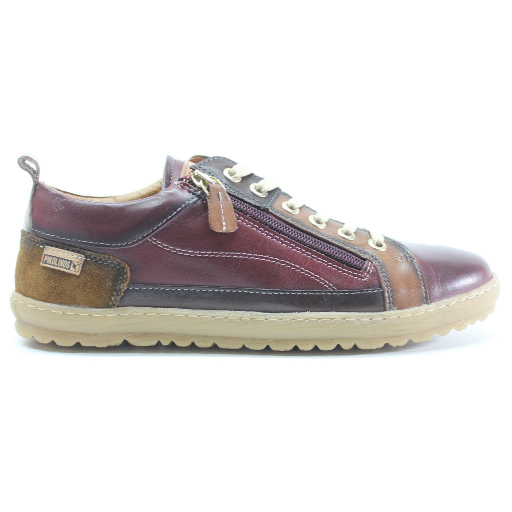 Pikolinos Lagos 901-4764 Leather Womens Shoes#color_garnet