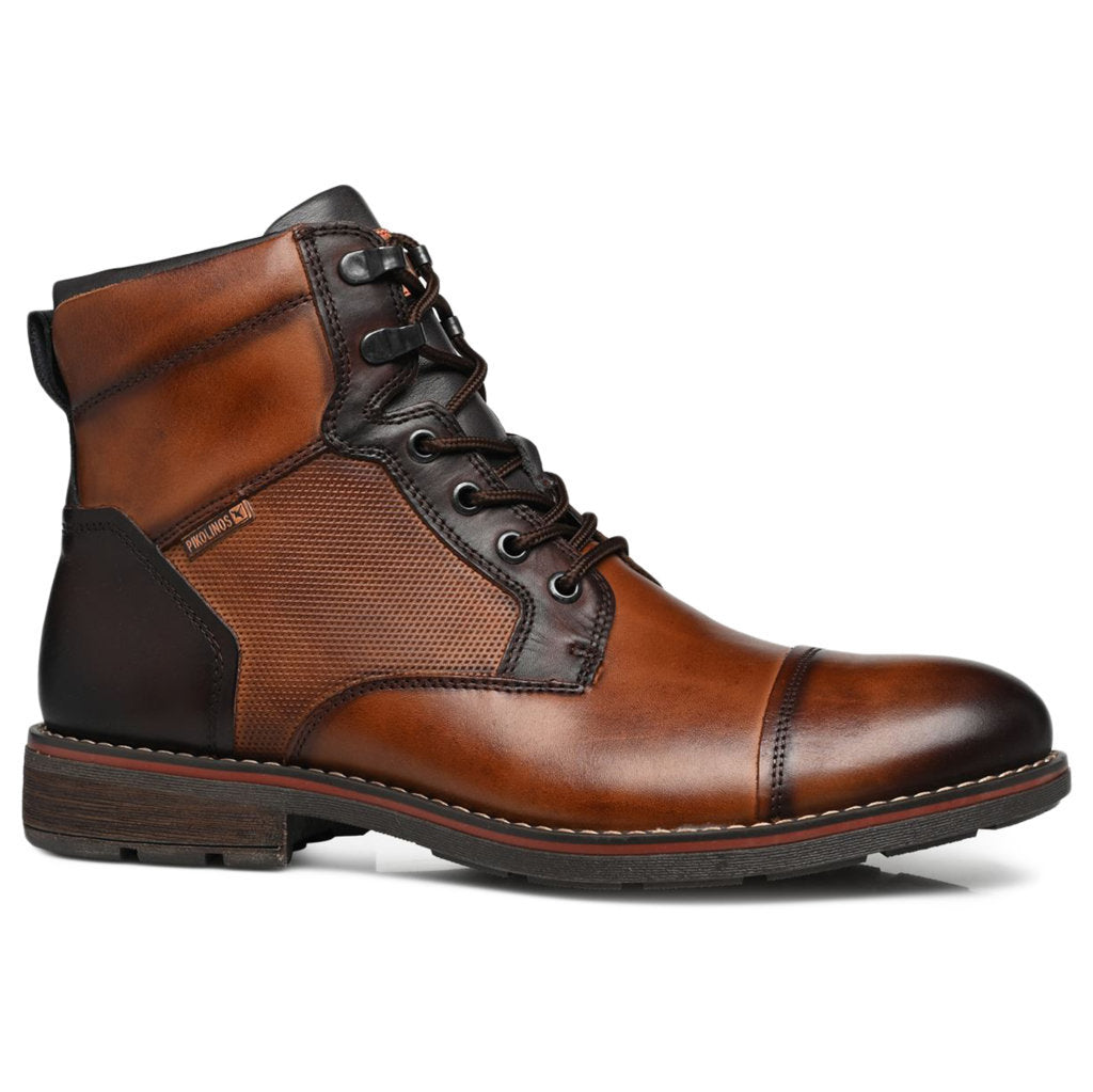 Pikolinos York M2M-8156 Leather Mens Boots#color_cuero