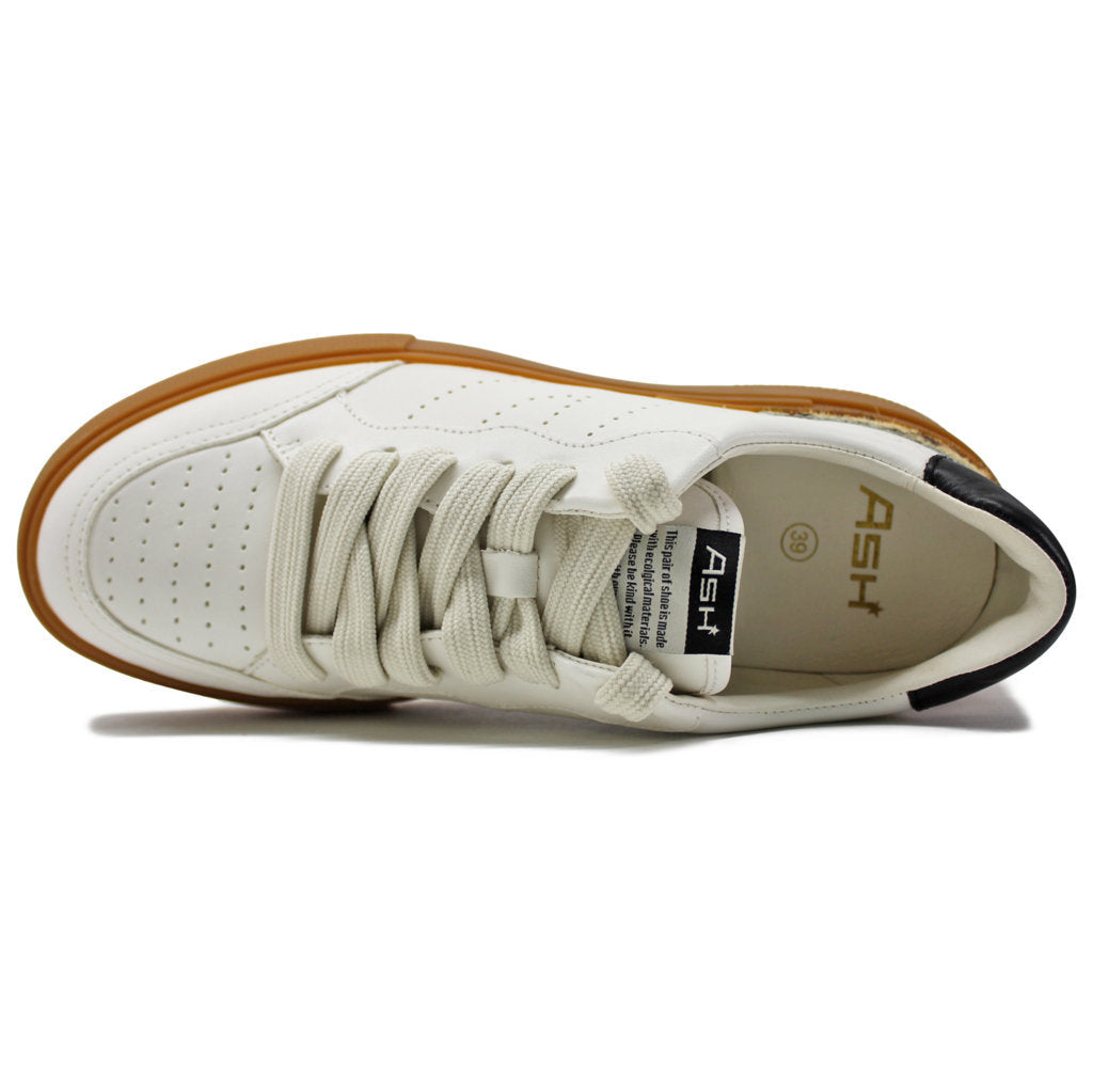 Ash Free Nappa Leather Womens Trainers#color_gardenia pristine