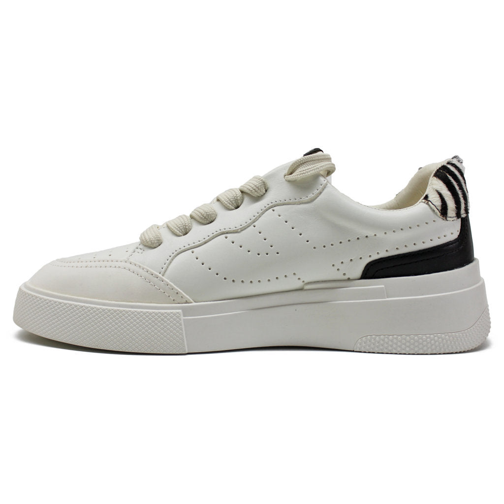 Ash Free Nappa Leather Womens Trainers#color_white pristine