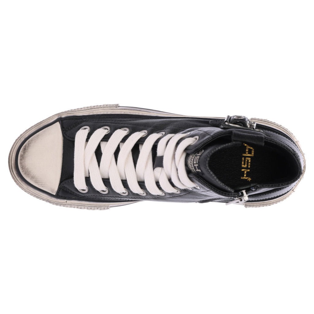 Ash Rage Nappa Leather Womens Trainers#color_black