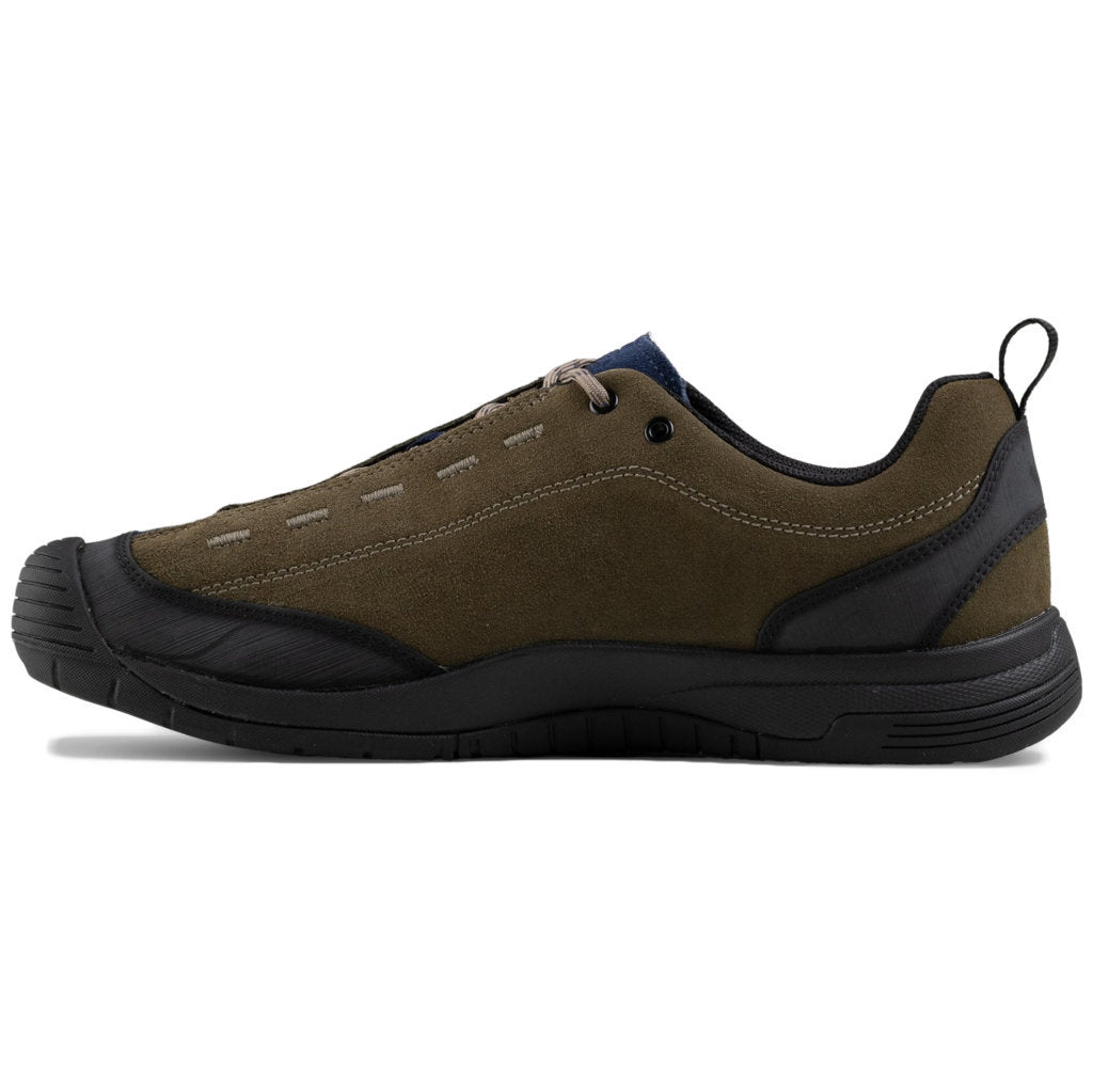 Keen Jasper II WP Suede Mens Trainers#color_canteen naval academy