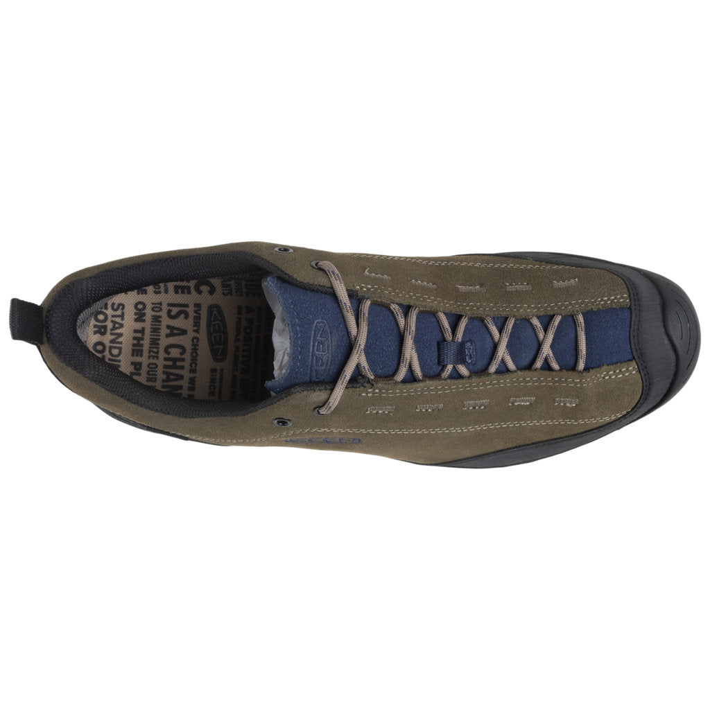 Keen Jasper II WP Suede Mens Trainers#color_canteen naval academy